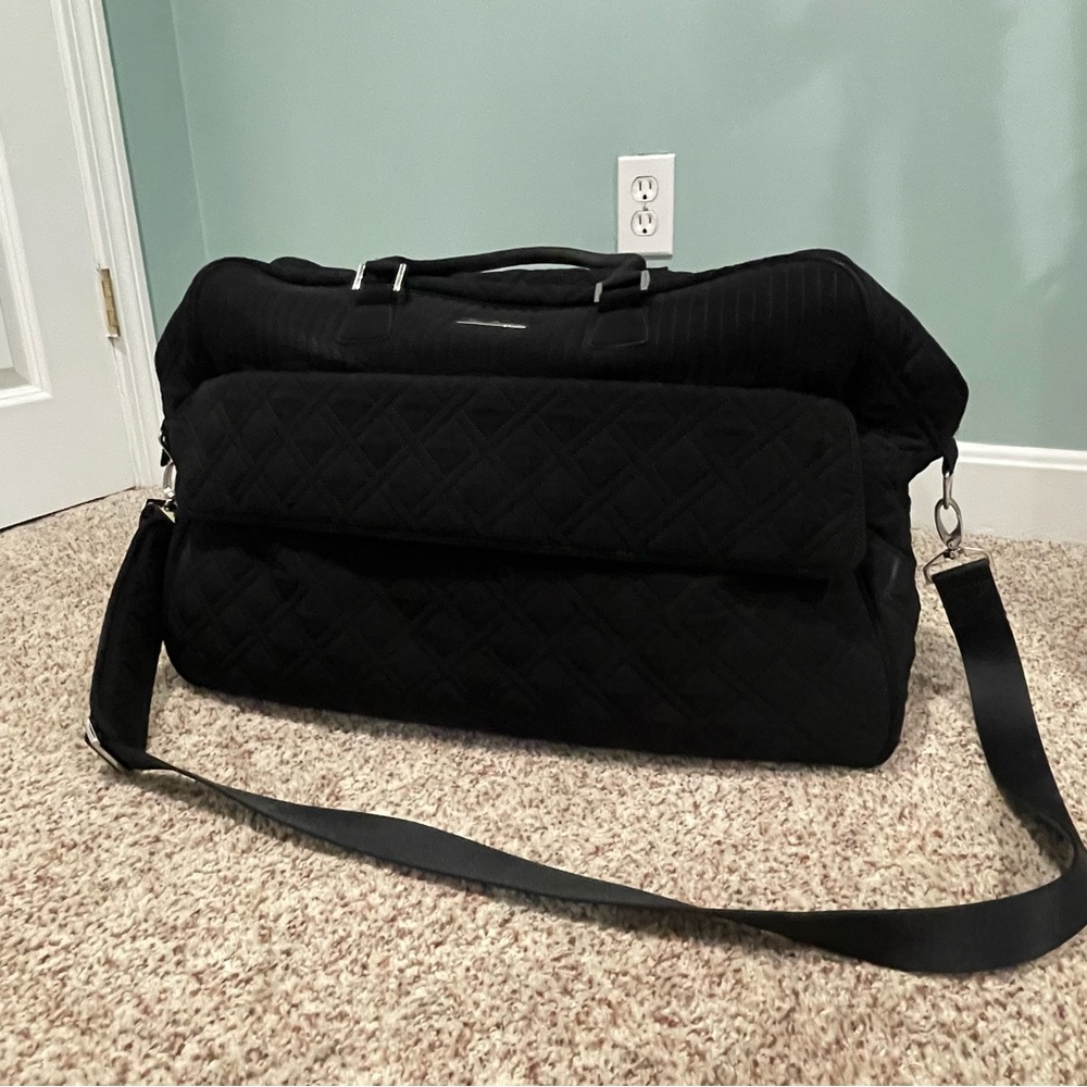 Black Quilted Men's Bag